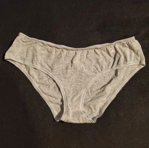 Victoria's Secret Cotton Lingerie- Low-rise Hiphugger Panties - Sz Large - Gray